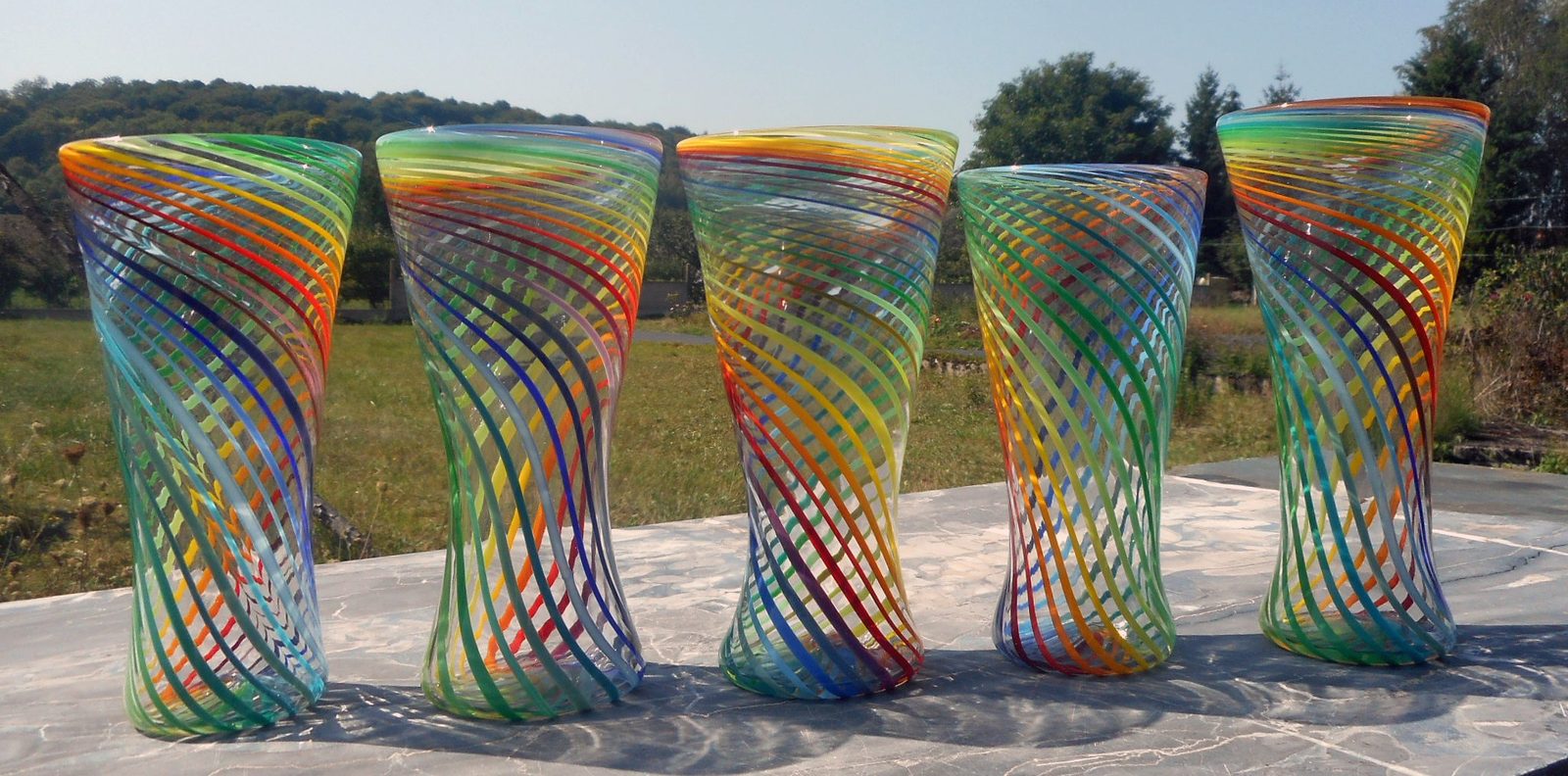 Modèle arc-en-ciel flûte.